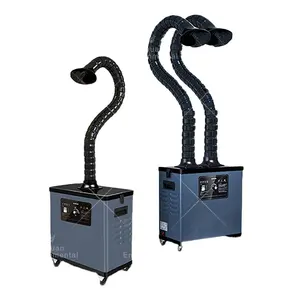 Dos brazos de succión Erhuan Extractor de humo de soldadura limpio automático Colector de polvo Extractor de humo