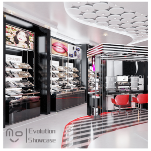 Estantes de Exhibición para Salón de Belleza con Iluminación LED de Alta Calidad, con Estante de Esquina e Iluminación LED para <span class=keywords><strong>Maquillaje</strong></span> y Cuidado de la Piel - Product Image 4