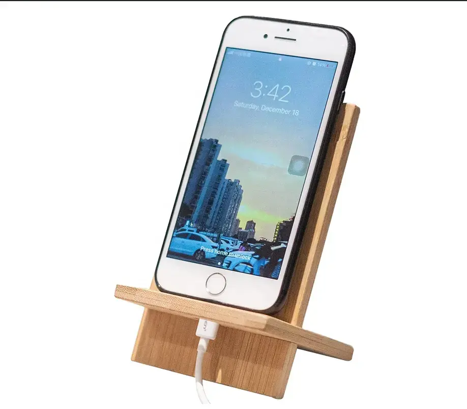 Wood Mobile Phone Bracket Phone Holder Cell Telephone Stand Wooden Crafts Wooden Multifunction Mobile Phone Holders