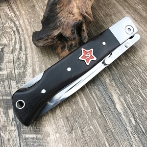 Navaja de Bolsillo Rusa de Alta Calidad OEM, Hoja 440C, Funda de Cuero, Plegable, para Exteriores, EDC, Camping, Caza, Multiusos - Product Image 5