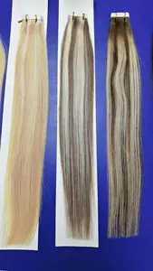 4*1 cm nastro di estensione di capelli umani a doppia tiratura 10-24 pollici in magazzino senza capelli corti 1 confezione 100g