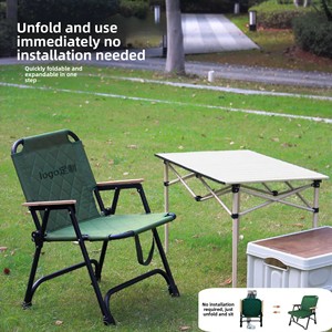 Military Style Outdoor Folding <b>Chair</b> Cotton <b>Padded</b> Portable Picnic <b>Chair</b> for Fishing BBQ Leisure Travel - Product Image 3