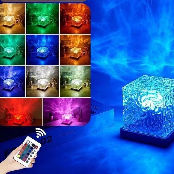 Kanlong Square Water Ripple Atmosphere Light Night Light Bedroom Christmas Lights · image 4