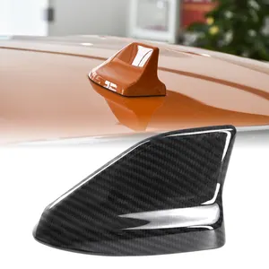 포드 머스탱 S650 V8 다크 호스 GT 2024 + 지붕 상어 지느러미 안테나 커버 실제 건조 탄소 섬유 외부 트림