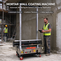 Nouvelle machine à plâtrer la plus récente au monde - Largeur de travail de 80/100/120 cm, adaptée au pulvérisation de ciment et de mastic, et au plâtrage