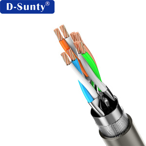 Câble Ethernet Dsunty Cat7 23AWG SFTP RJ45, Cordon de Raccordement Réseau 600MHz, Gaine PVC, Câbles de Communication 0.5m-100m OEM - Product Image 2