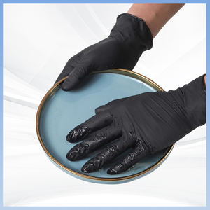 Guantes desechables negros de PVC Guantes de mano estériles sin polvo Guantes de trabajo de plástico de PVC Producto - Product Image 5