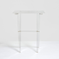 Benutzer definierte klare Lucite Klapptisch für Wohnzimmer Ende Couch tisch