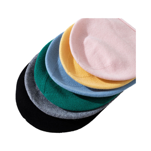 Wholesale Seamless Solid Letter Colour Unisex <b>Slouch</b> <b>Beanie</b> 100% Wool Business Use with Hand Drawn Digital Printing - Product Image 4