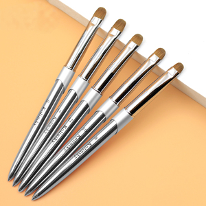 Pinceau à ongles Kolinsky French Tip avec logo personnalisé, stylo professionnel pour nail art, outil de peinture pour ligne française en salon de manucure - Product Image 5