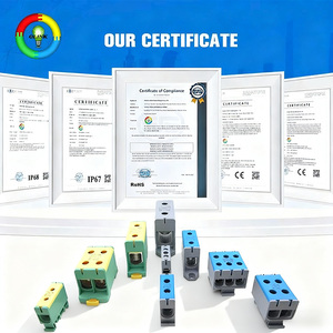 Ô tô 220A Din Rail vít khối thiết bị đầu cuối-6-way nhựa nhà ở 5-10 AWG nhôm địa chỉ liên lạc 1-<span class=keywords><strong>Pole</strong></span> - Product Image 6