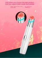 Stylo masseur oculaire chauffant vibrant, appareil de beauté anti-cernes, anti-rides, anti-poches sous les yeux, instrument de soin de la peau