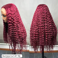 Perruques bouclées 100 % naturelles de type Burmese Curl, vente en gros, perruque frontale en dentelle 13x4 SDD pour femmes noires – Fournisseur de choix