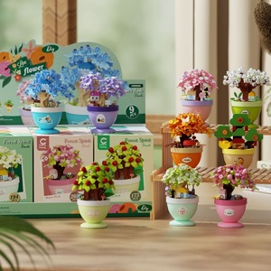 Nuevo juego de bloques de construcción de micropartículas 7453-7461 Forest Spirit Floating Island Series juguetes de decoración educativa para - Product Image 1