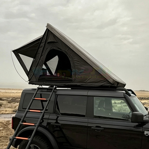 Tente de toit rigide 4 saisons 4 personnes imperméable pour SUV, tente de toit tout-terrain avec panneau solaire et ouverture latérale - Product Image 2