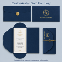 Personnalisez un ensemble d'invitations unique, incluant des cartes d'invitation personnalisées avec estampage à chaud.