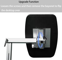 HWHongRV Pied de table réglable en alliage d'aluminium de qualité supérieure pour camping-car, pivotant à 360 degrés, support de mobilier intérieur pour fourgon aménagé et camping-car