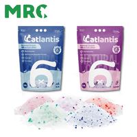 Fabricant OEM de litière pour chats écologique, super absorbante, en cristal de silice, indicateur d'humidité, changement de couleur, faible entretien