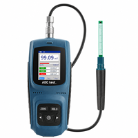 AEG-8103 Gaussmètre rechargeable, Tesla-mètre 0-2500mT, magnétomètre à sonde transversale avec enregistreur de données, alarme et testeur de pôles magnétiques