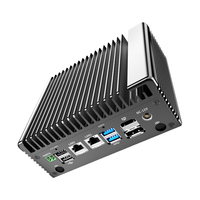 Mini PC industriel sans ventilateur, double LAN, DIN, 4G LTE SIM, WiFi, ports RS232/RS485, pour l'industrie ferroviaire, compatible Linux/Win10 - Vente Flash
