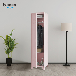 <span class=keywords><strong>Casier</strong></span> de rangement <span class=keywords><strong>vertical</strong></span> pour chambre à coucher, en acier, rose, pour vêtements, <span class=keywords><strong>casier</strong></span> métallique, vente en gros - Product Image 2