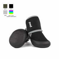 JIANBO 1PET chaussures pour chiens antidérapantes à motif solide coussinets de protection des pattes imperméables avec chaussures et chaussettes mignonnes de style classique pour animaux de compagnie
