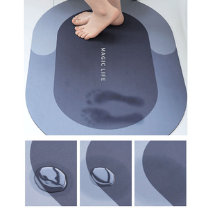 Tapis de bain Yongjin 40x60cm 50x80cm 60x90cm antidérapant, doux et absorbant pour salle de bain, toilettes, chambre, entrée, design moderne et simple - Product Image 1
