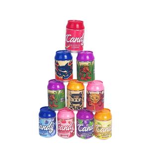 Wholesale Stock 3.5 Plastic Soda Cans 100ml Packaging Colorful Cap for Candy Gummy with Holographic Label - Product Image 3