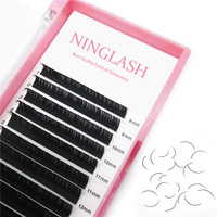 Extensions de cils individuels, pour Salon, maquillage des yeux, noir foncé, indiens, vente en gros, 9 pièces