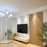 Paneles de Pared de PVC WPC de Alta Calidad, Estilo Europeo Moderno, Resistentes al Agua y al Moho, para Decoración de Apartamentos, Hoteles y Entretenimiento