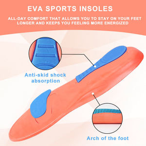 Breathable EVA Arch Support Running Insoles for Shock Absorption Sweat Control Football Insoles Plantillas Deportivas - Product Image 2