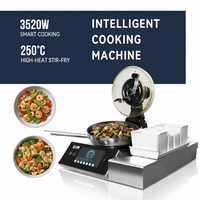 Mesin Masak Komersial Otomatis 3520W, Robot Penggoreng Otomatis Cerdas untuk Restoran dan Takeaway, Bersertifikasi CE ISO9001