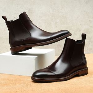 Chaussures habillées pour hommes de style britannique décontracté, de haute qualité, en cuir véritable, pour mariage, nouvelle collection, tendance - Product Image 4