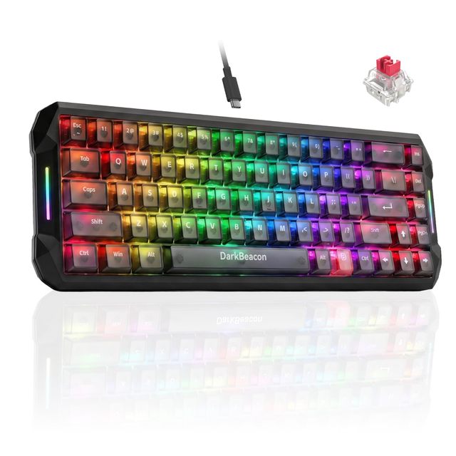 OEM ODM Flux 68 HE Mechanical Gaming Keyboard Rapid Trigger with Adjustable Actuation 00135 mm Hall Effect Magnetic Switch 8000H