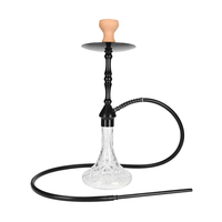 Nouveau design en gros fumer plus grand pas cher aluminium narguilé shisha verre narguilé chicha narguilé shisha