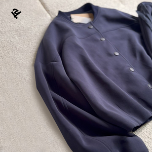 Tuta in Cotone Personalizzata con Bottoni <span class=keywords><strong>Abbigliamento</strong></span> Femminile di Alta Qualità Set Due Pezzi Felpa e Pantaloni per Autunno Inverno - Product Image 2