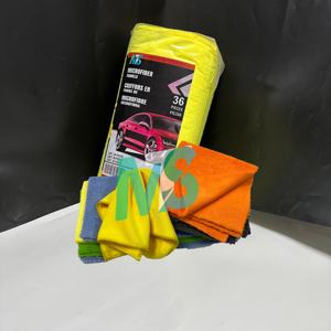 Toalla de microfibra para limpieza de coches, suave, gruesa, de pelo largo y corto, 300GSM, para pulido y detallado automotriz - Product Image 1