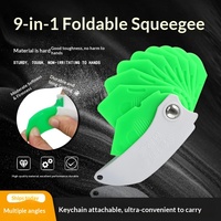 Spatule multifonction 9-en-1 pour silicone, adhésif structurel et jointoiement du verre – Plaque de renforcement pour finition des bords