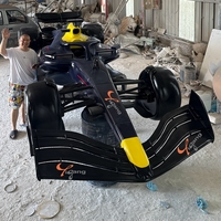 Esculturas de Fibra de Vidrio y Resina de Gran Tamaño Personalizadas de Fábrica de Autos de Fórmula Uno F1 para Colección y Exhibición de Entusiastas de Autos