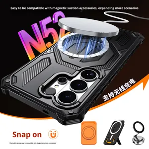 Coque de protection magnétique transparente en TPU de qualité militaire toutes saisons pour <span class=keywords><strong>Samsung</strong></span> S25 Ultra et S26 - Product Image 3