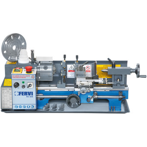 Torno Paralelo Manual FERVI TORNIO PARALLELO-0716, Torno Horizontal de Servicio Pesado y Mediano, Distancia Entre Centros de 1000 mm con Componente Central del Motor - Product Image 1