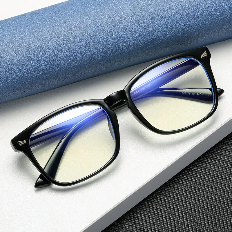 Kacamata Kotak Pria Wanita Vintage Terbaru 2021, Kacamata Komputer Penghalang Cahaya Biru