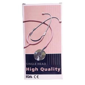 Single Head <strong>Stethoscope</strong> Aluminum Alloy, Adult's Black Metal <strong>Diaphragm</strong> for Medical Diagnosis - Product Image 2