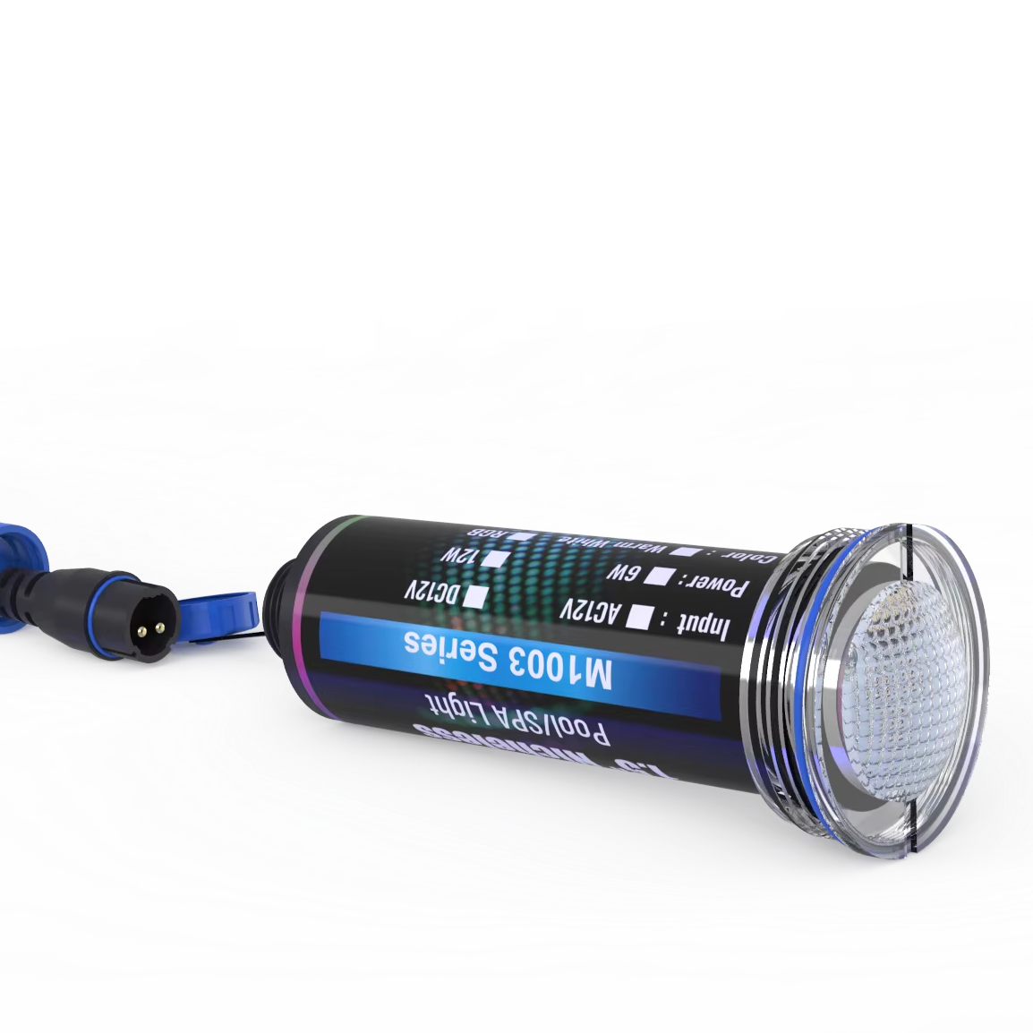 1.5 Inch Diameter LED SPA Light IP68 Underwater 12V AC Pool Lighting with Quick Connect System