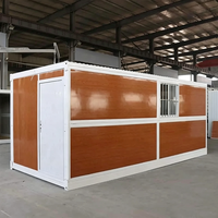 Maison conteneur pliable d'usine, mini-maison préfabriquée pour campus universitaires, bureaux, ateliers – Kit de maisons pliantes