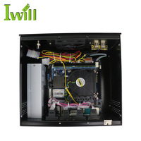 ZPC-X4 desain kipas (H110) Intel Core I5 6500 Pc Mini Industri RS232 RS422 RS485 COM mendukung 1 * PCI-E X16 Slot