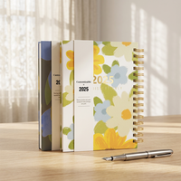 Anneaux de reliure PP colorés en forme de cœur pour couture, anneaux de reliure ronds à 360 degrés en plastique métallisé pour carnets, journaux et agendas personnalisés
