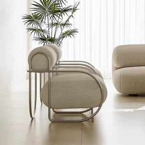 Nordic Bauhaus Single Sofa <strong>Chair</strong> Middle Ancient Creative <strong>Simple</strong> Retro Leisure <strong>Chair</strong> for Home Office Bar Luxury Bedroom Cafe - Product Image 2