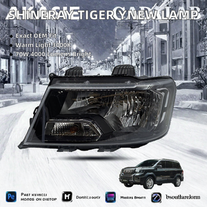 ชุดไฟหน้า LED ด้านหน้าซ้าย 12V 70W 4000 ลูเมน 3000K สำหรับ SWM Tiger Ynew 2022 - Product Image 2