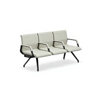 Chaises d'attente extérieures en fer au design moderne, faciles à nettoyer, pour hôtels, centres commerciaux, hôpitaux, cliniques, aéroports